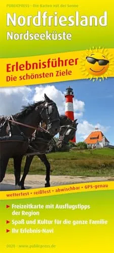 Nordfriesland - Nordseeküste: Erlebnisführer mit Informationen zu Freizeiteinrichtungen auf der Kartenrückseite, wetterfest, reissfest, abwischbar, GPS-genau. 1:150000 (Erlebnisführer: EF)