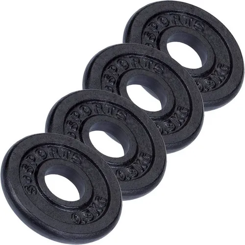 ScSPORTS® Hantelscheiben Set Ø 30mm Gusseisen Gewichtsscheiben Gewichte Fitness