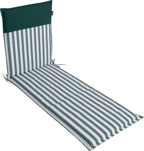 LILENO HOME Sonnenliege Auflage in grün von DiscountDeal24