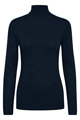 ICHI IHMAFA Damen Rollkragenpullover – Feinstrick Slim Fit von ICHI