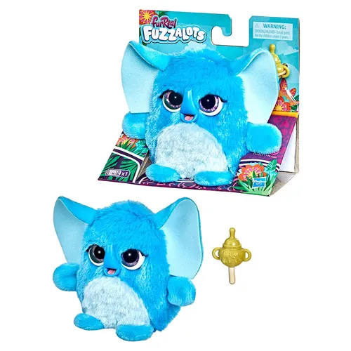 FurReal Fuzzalots - Interaktives blaues Haustier mit 25+ Sounds - Kuscheltiere, interaktives Fuzzalot mit über 25 Geräuschen, zeigt seine Gefühle durch Farben und reagiert auf Streicheln und Füttern. Perfekt für fürsorgliche Kinder!