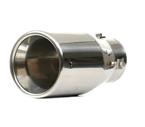 AMiO 01318 Auspuffblende 204mm Edelstahl - Auspuffblenden aus hochwertigem Edelstahl, passend für viele Fahrzeuge. Verleihen Sie Ihrem Auto einen sportlichen Look und verbessern Sie den Klang!