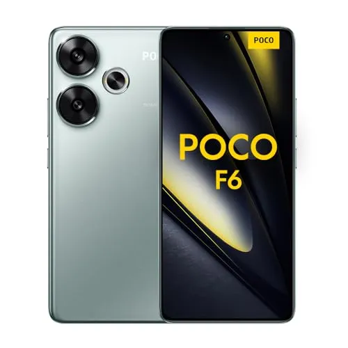 Poco F6 Smartphone, 8+256GB Handy ohne Vertrag, 120Hz 6,67'' Flow AMOLED, 50MP OIS Zweifach-Kamera, 5000mAh, 90W TurboCharge, Dual-SIM, Green