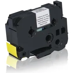 Brother TZEFX651 P-Touch Farbband schwarz auf gelb Laminat 24mm x 8m Kompatibel