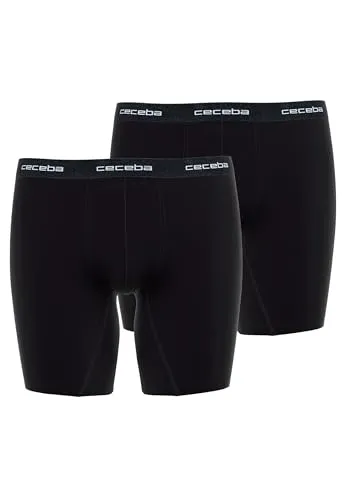 CECEBA Unterhemd Radler DP schwarz 7 - Herrenunterhosen, bequemes Unterhemd aus 95% Baumwolle für hohen Tragekomfort und optimale Passform.