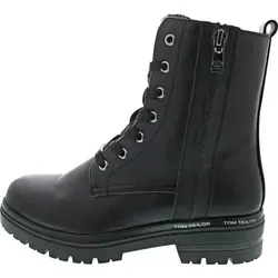 Tom Tailor Damen Stiefelette 4290505, Black, 40 EU