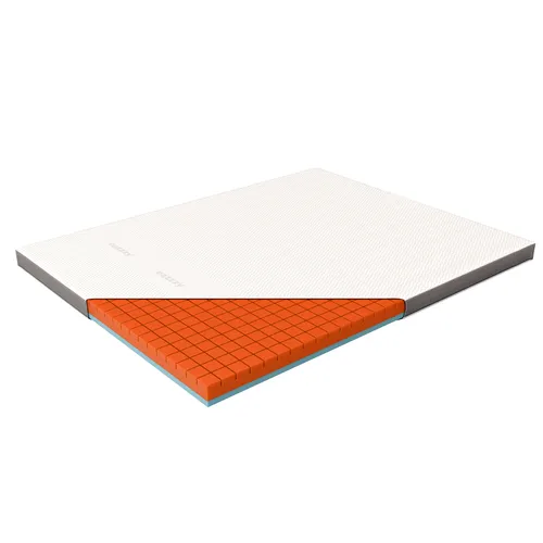 Genius eazzzy Premium Cube Topper – 160 x 200 cm - Matratzenauflagen mit 2-in-1 Funktion: Wenden Sie den Topper für festen oder weichen Schlaf. Atmungsaktiver Bezug, waschbar und bakterienhemmend für bis zu 8 Jahre Haltbarkeit.