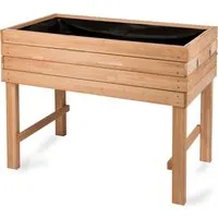 WONDERMAKE Hochbeet KIRSCHBAUM - Großes Holz-Pflanzbeet für Garten und Balkon - Hochbeet aus robustem Holz, ideal für Kräuter und Blumen. Mit 100 l Fassungsvermögen und 80 cm Höhe für komfortables Gärtnern.