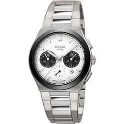 Boccia Quarzuhr Chronograph Titan Saphirglas - Sportliche Armbanduhr für Männer mit leichtgewichtigen, hautfreundlichen Titan, kratzfestem Saphirglas und Stoppfunktion bis 30 Minuten. Ideal für aktive Lebensstile.