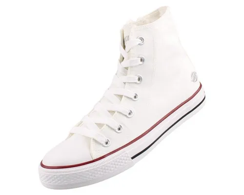 Dockers by Gerli Damen High-Top Sneaker - Damen-Sneaker aus hochwertigem Canvas, mit flacher Sohle und bequemem Schnürverschluss, perfekt für Freizeit und Sport.