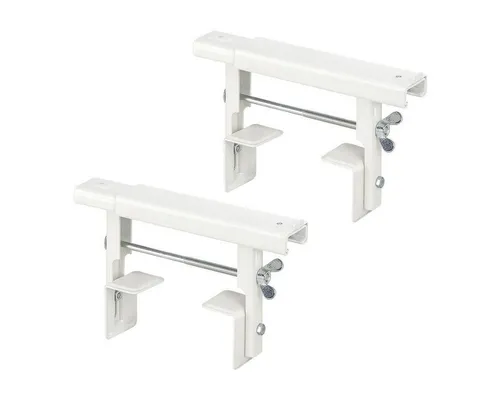 siwitec Universal-Heizkörperkonsole 190 x 35 mm - 2er-Set - Thermostate: Vormontierte Heizkörperkonsolen aus hochwertigem Stahl für einfache Montage und vielseitige Nutzung als Regal- oder Fensterbankhalterung.