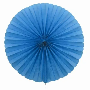 Creativery 1 Papierfächer 35cm (dunkel türkis 340D) / Deko Papier Fächer Rosetten Blumen Raumdeko Papierrosetten Hängedeko