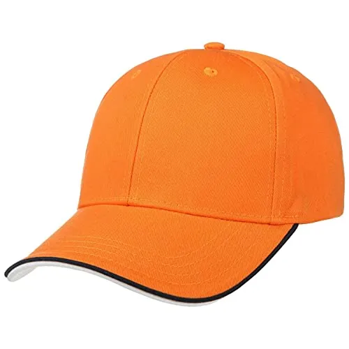 Hutshopping Zoom Piping Sandwich Basecap Cap Baseballcap Curved Brim Kappe Käppi Baseballkappe (One Size - orange)