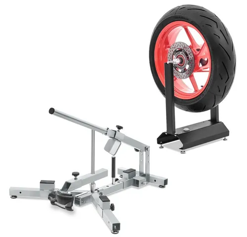 ConStands Motorradheber Set mit Reifenmontiergerät MD4 12-21