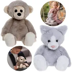 Sarcia.eu Kuscheltier Charlie Bears - Affe Cheeky & Katze Puddy - Kuscheltiere mit liebevollen Details, aus besonders weichem Plüsch, ideal zum Kuscheln und als Geschenk. Vollständig kindersicher und waschmaschinengeeignet.