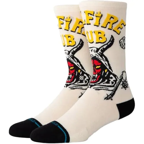 Stance Crew Socks - HELLFIRE, Large in weiß von Stance
