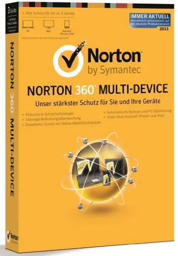 Norton Vollversion 360 Multidevice v1.0/2013 / Windows/deutsch / CD / 1 User 3PC
