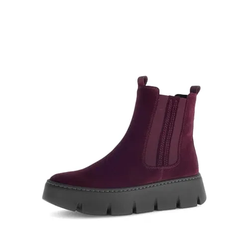 Gabor Damen Chelsea Boots, Frauen Stiefeletten,qualitaet,Respira,robust,rustikal,sensitiv,stabil,trage-Komfort,Tritt-fest,Mulberry,43 EU / 9 UK