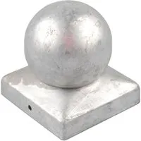 Holmwerk Pfostenkappe Verzinkt 121mm Kugel Abdeckkappe Für Pfosten 12x12cm