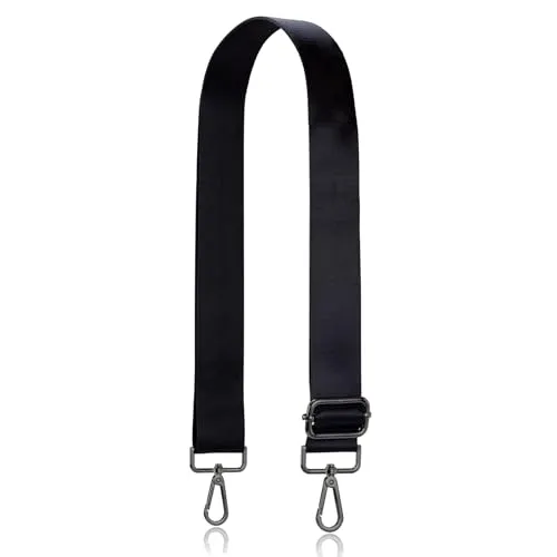Allzedream Taschengurt Crossbody Bag Damen Breiter Gurt Zum Wechseln Einstellbar Umhängetasche (Schwarz)