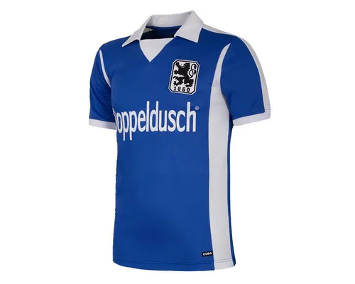 COPA Football - Retro Fußballtrikot Herren - TSV 1860 München 1980/81 - Blau - Kurzarm - Größe M