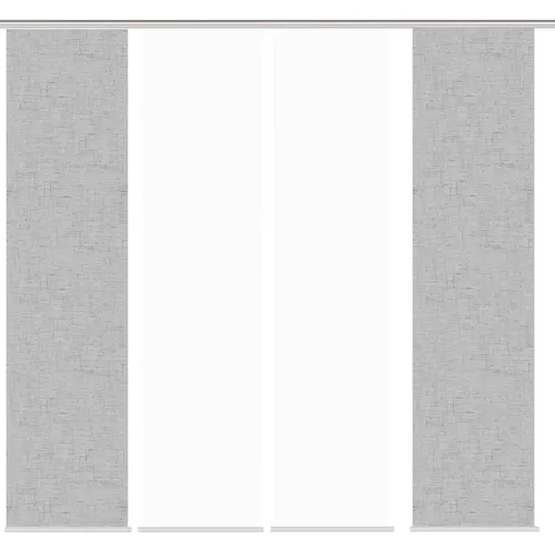 HOME WOHNIDEEN Schiebegardine PIVE, 245x60 cm, 4 St in silber von Home Wohnideen