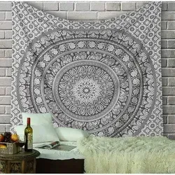 Wandteppich Mandala Elefant 213x137cm in Kieselgrau - Stylischer Wandteppich Mandala Elefant 213x137cm in Kieselgrau. Verleihe deinem Raum mit diesem vielseitigen Dekostück eine bohemische Atmosphäre. Pflegeleicht und maschinenwaschbar, ideal für kreative Gestaltungsmöglichkeiten.