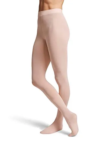 Bloch Damen ContourSoft Strumpfhose mit Fuß in pink von Bloch