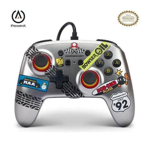 PowerA Nintendo Switch Controller Kabellos 35mm Audiobuchse Mario Kart Edition