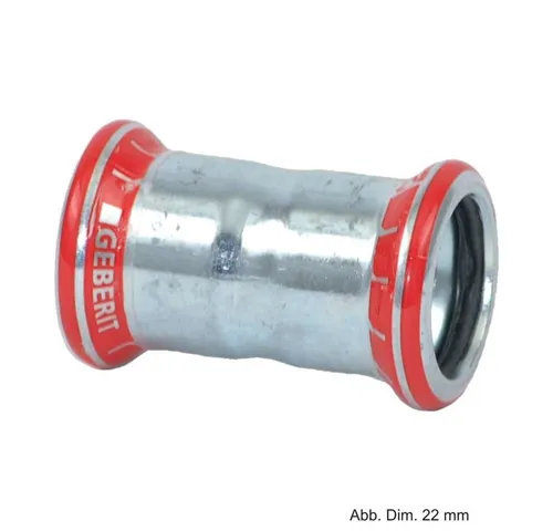 GEBERIT Wasserrohr Geberit Mapress C-Stahl Muffe, 54 mm