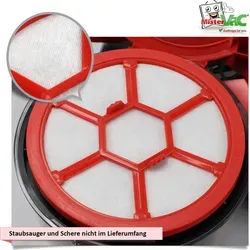MisterVac Staubsaugerfilter Universal Motorschutzfilter Ersatzfilter kompatibel mit Dirt Devil DD5254-01 rebel54HFC Multicyclone
