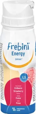 Frebini Energy Drink Erdbeere Trinkflasche 6x200ml