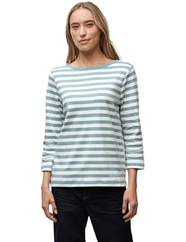 Damen Gestreiftes U-Boot Shirt