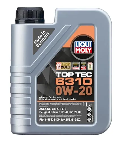 LIQUI MOLY Motoröl 0W-20 Top Tec Motor Öl 6310 1L