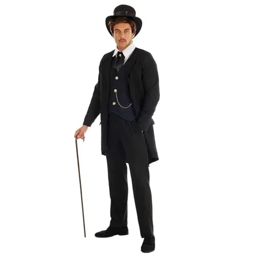 Fun Shack Herren Kostüm Viktorianisch, Frack Steampunk, Gehrock, Perfekt für Karneval und Halloween, XL