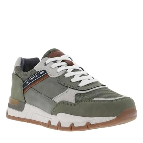 Tom Tailor Herren 5380340014 Sneaker, Green, 44 EU