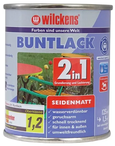 Wilckens® Buntlack 2in1 rapsgelb seidenmatt 125ml