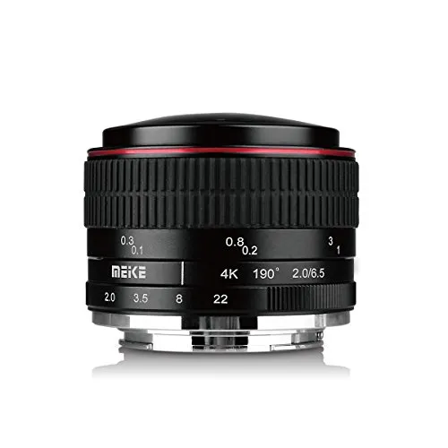 MEKE MK 6,5 mm Fisheye Objektiv für Fuji X-Mount Kameras von Meike