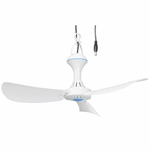 PEARL Mobiler 12-V-Deckenventilator mit Aufhänger, Ø 46 cm, 6 W, 330 U/Min.