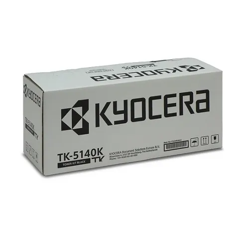 Kyocera Original TK-5140K Toner schwarz – Hochwertiger Druck - Toner für gestochen scharfe Ausdrucke, kompatibel mit verschiedenen Kyocera Druckern, ideal für Büro und Home Office.