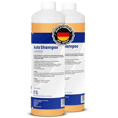 Mr. Perfect – Autoshampoo Konzentrat in praktischer 2x1L Flasche | Autoshampoo für Hochdruckreiniger und Waschanlagen | Autoreiniger mit Abperleffekt