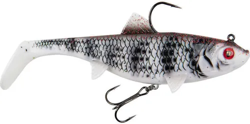 Fox Rage Replicant wobble - Gummifisch Swimbait, Farbe:Zebra UV, Länge / Gewicht:18cm - 90g