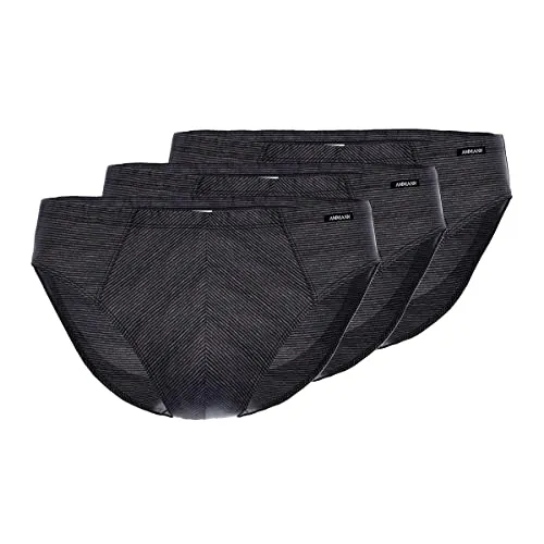 Ammann Jeans Mini-Slip 3er Pack (Anthrazit) - Sportlicher Herren Mini-Slip aus hochwertiger Baumwollmischung — ideal für den täglichen Gebrauch. Pflegeleicht und langlebig, bietet er höchsten Tragekomfort und bleibt auch nach vielen Wäschen weich.