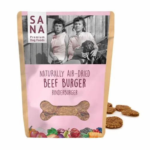 Rinderburger 100g Hunde BARF Trockenfutter natürliches Hundefutter Snack Rind