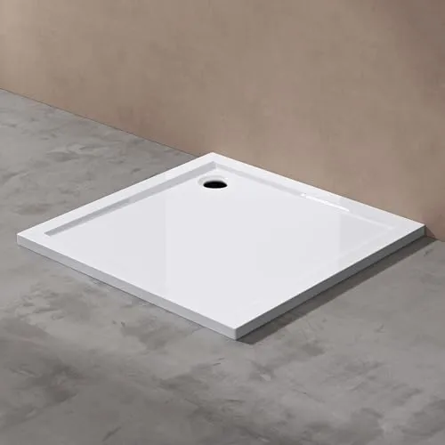 doporro Duschtasse Duschwanne 75x75x4 in weiß von doporro