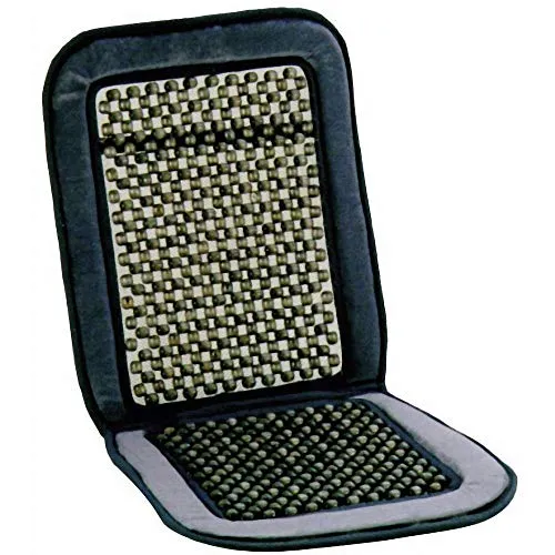 HP Autozubehör 19118 Holzkugel-Sitzauflage Luxus, Schwarz, Holz