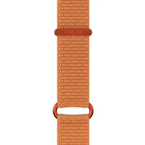 Polar Armband mit Klettverschluss, orange, Größe M/L - Uhrenarmband für Sportmessgeräte, passt zu Polar Grit X2 Pro und Vantage M2. Weiches, atmungsaktives Nylon mit sicherem Klettverschluss für optimalen Tragekomfort.