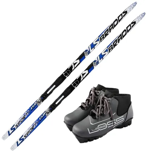 Langlaufski Set für Kinder: Langlauf Ski, Bindung & Schuhe - Skier für Kinder, ideal für den Winterspaß! Das Set beinhaltet den stabilen Schuppenski