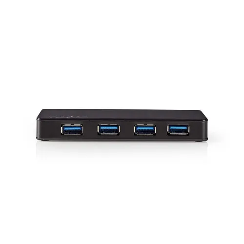 Nedis USB-Hub 4-Port | USB 3.2 Gen1 - Kabel/Adapter/USB, bietet schnelle Datenübertragung mit externem Netzteil für optimale Leistung und vielseitige Anschlussmöglichkeiten.