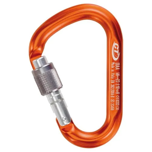 Climbing Technology Snappy SG HMS Karabiner mit Ring, Orange